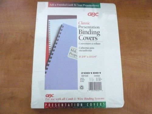 Report Cover, Rounded Corner, Gloss White, 11.25&#034; x 8.75&#034;, 50ct