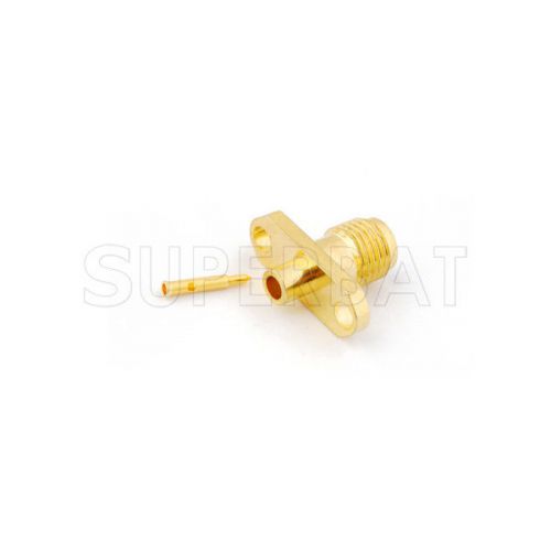 10pcs RP-SMA Connector Solder Jack(male pin) Flange for RG405,.086 Semi Rigid