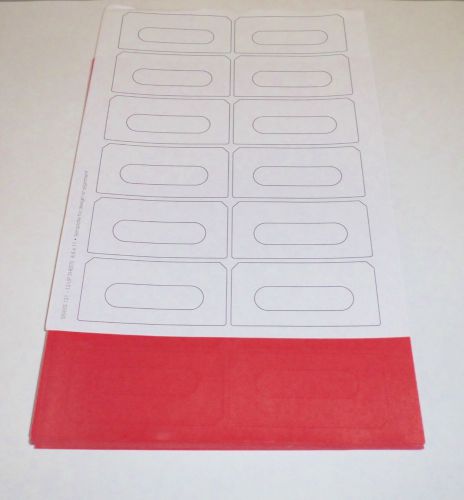 Cassette Labels 12 Up Red (Neato) 300