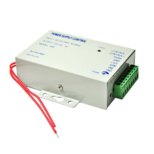 Ac 110-240v to dc 12v 3a power supply 4 door access control worldwide voltage for sale