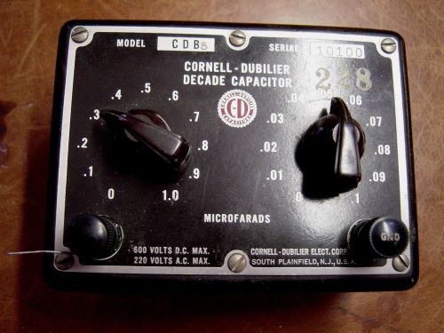 Model CDB5 Cornell Dubilier Decade Capacitor Microfarads