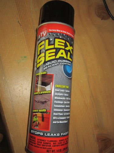 1 JUMBO CAN FLEX SEAL Black 14oz Liquid Spray Rubber Sealant - As seen on TV