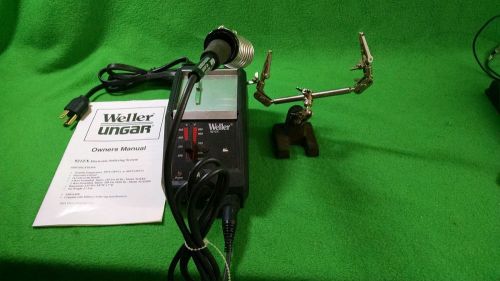 WELLER UNGAR 921ZX SOLDERING STATION w/IRON/manual/3rd hand vice  TESTED