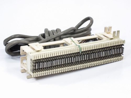 Telephone R66MI-50 50 Pair Punch Down Patch Panel Telco Termination