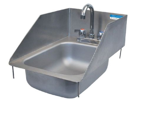 Drop in Sink w. Side Splash Guards w/Faucet 10&#034; x 14&#034; x 5&#034; BBK-DIS-1014-5-SS-P-G