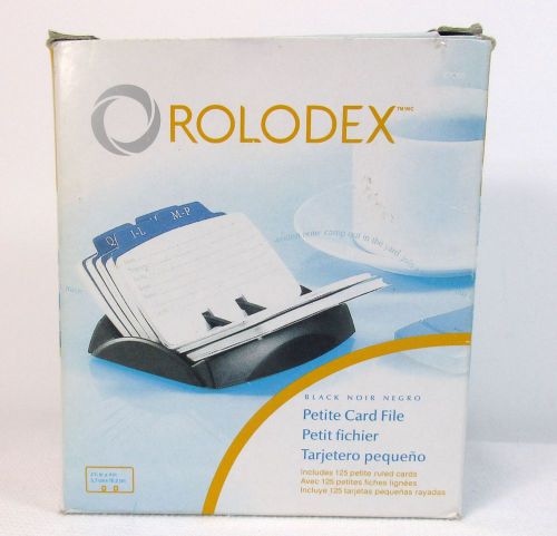 Rolodex Petite Open Tray Card File Indexed Tabs 125 Ruled Cards  No.67060