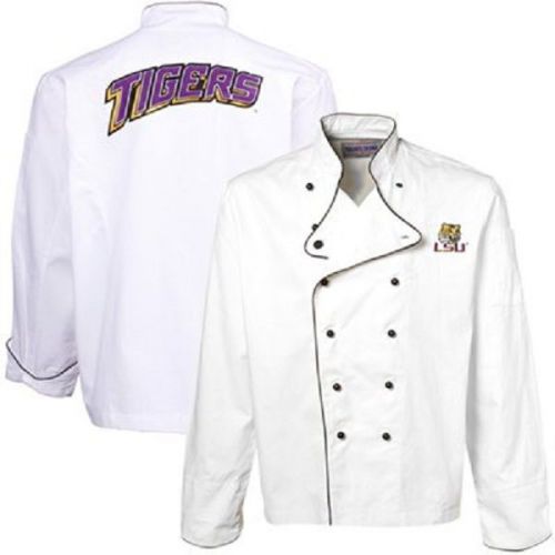 LSU Tigers White Premium Chef Coat - XL