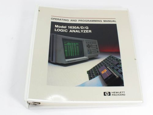 HP 1630A/D/G Logic Analyzer Operating and Programming Manual