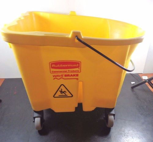 Rubbermaid Mop Bucket, Polypropylene, Yellow, 8.75 Gal, FG757088YEL |QK4| RL