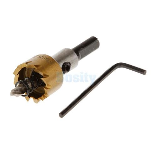 20.5mm hss high speed hole bit cutter saw drill tool f/ alloy metal wood for sale