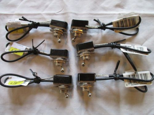 6 Cooper Wiring #452 Single Pole Toggle Switches 6A-250V - 3A-125V