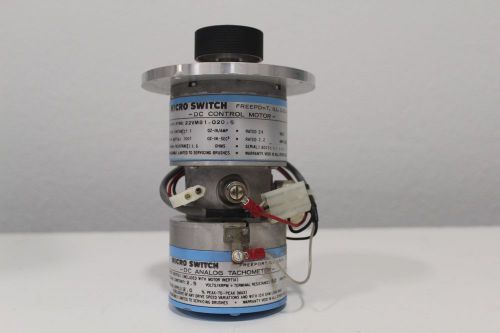 Micro Switch 22VM81-020-5 DC Control Motor w/ Analog Tachometer &amp; Free Shipping!