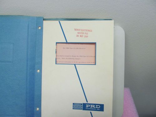 PRD ELECTRONICS 915B MICROWAVE RECEIVER PRELIMINARY  MANUAL/SCHEMATIC/PARTS LIST