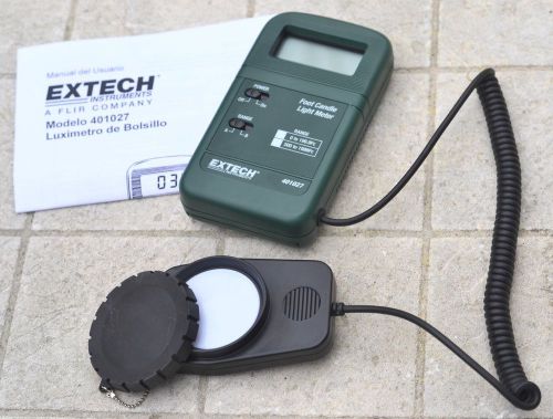 Extech Instruments 401027 Pocket-Sized Foot Candle Light Meter Excellent