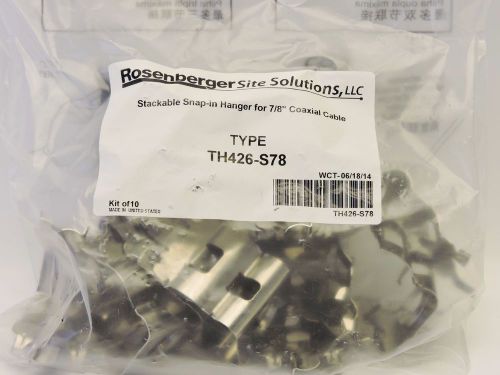 Rosenberger Stackable Snap-In Hanger for 7/8&#034; Coaxial Cable TH426-S78 **10-Pack*