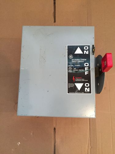 GE General electric, TC35321, 30 AMP, 240 VOLT, DOUBLE THROW SAFETY SWITCH