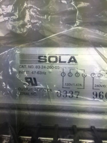 SOLA 83-24-260-03 POWER SUPPLY
