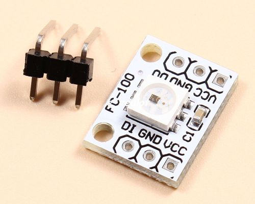 Ws2811 5050 rgb led lamp panel module 1-bit 5v rainbow led perfect for arduino for sale