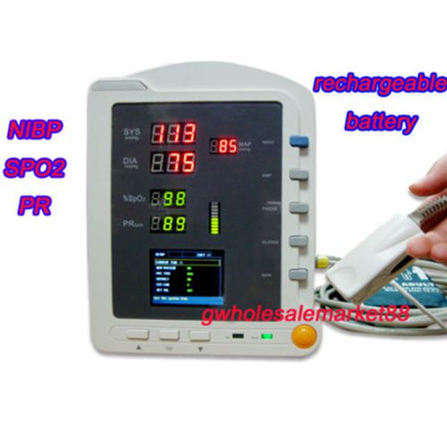 FDA Vital Sign ICU patient Monitor (NIBP/SpO2/Pulse rate) audible &amp; visual image