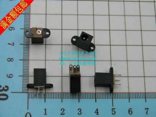 10pcs vertical180-degree pin DIP-3 3.5*1.3-pin socket with ear DC DC-024#BP614