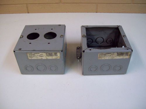 HUBBELL WIEGMANN SC060604RC ELECTRICAL ENCLOSURE 6X6X4 - LOT OF 2 - FREE SHIP