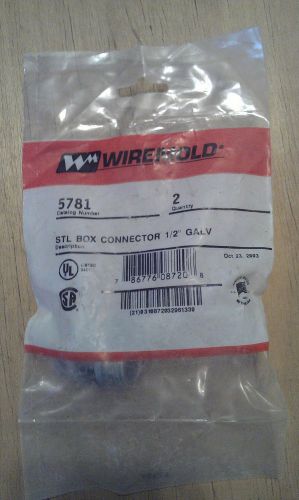 Wiremold 5781 Stl Box Connector GALV  1/2&#034; NEW