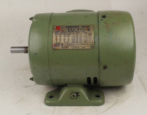 Yaskawa electric continuous duty condenser motor 1/2hp 110/220vac usg for sale