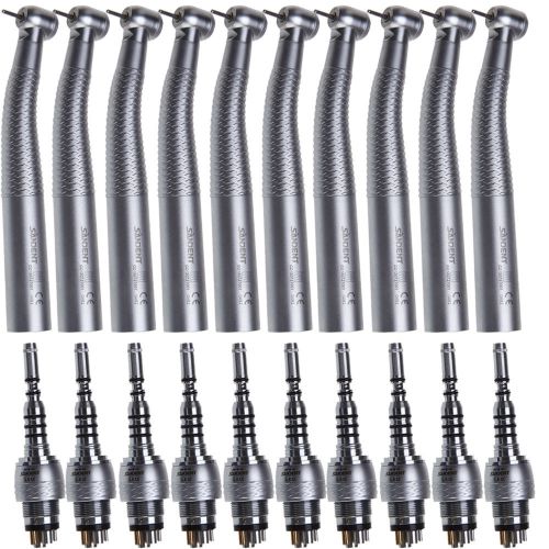 10pcs dental fiber optic high speed turbine handpiece for kavo 6hole coupler lux for sale