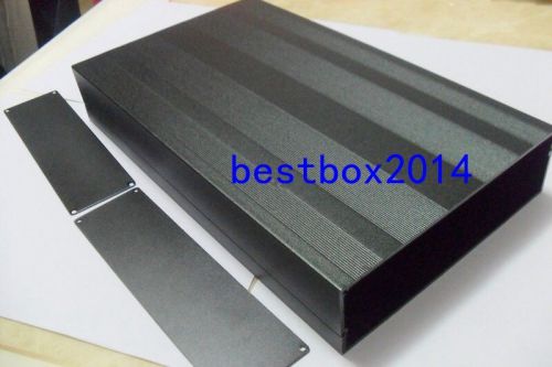 Black DIY metal Aluminum Project Box Enclosure Case Electronic Big 300x178x50mm