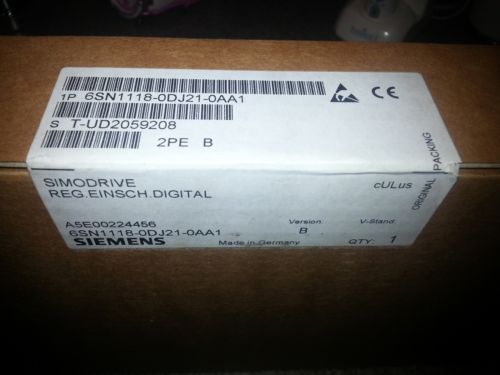 Siemens 6SN1118-0DJ21-0AA1  New sealed in box, never opened!