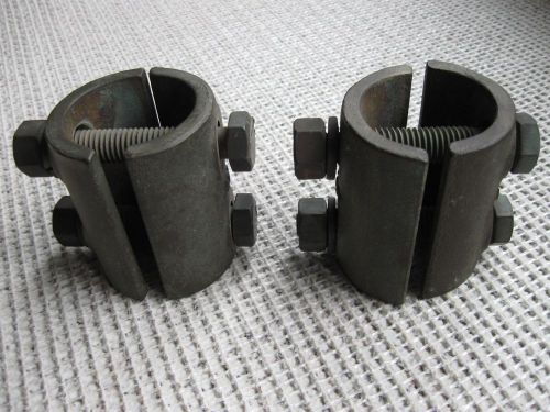2 brass pipe extension clamps anchors-gate-marina-steampunk for sale