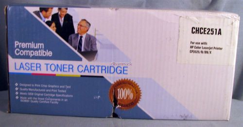COMPATIBLE WITH HP CE251A CYAN LASER TONER CARTRIDGE NEW SEALED FREE SHIPPING