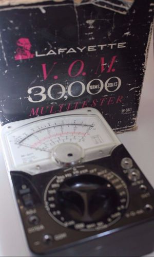 Vintage Lafayette Multimeter 30,000 Ohms Volts 99-5071
