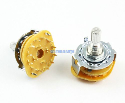 12 Pieces 4 Pole 3 Position 4P3T Channel Band Rotary Switch Selector
