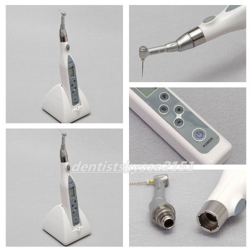 2X Cordless Dental Endo Motor Root Canal Handpiece Push Slow 16:1 Contra Angle D