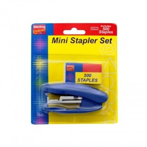 1 Mini Stapler Set School Home Business Office Student Desktop 500 Staples New !
