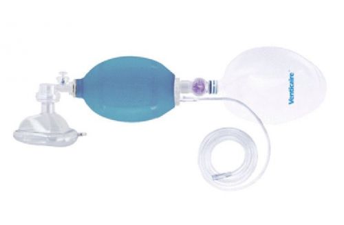 Reusable Adult Silicone Resuscitator Bag with Mask,Oxygen Line &amp; Reservoir Bag