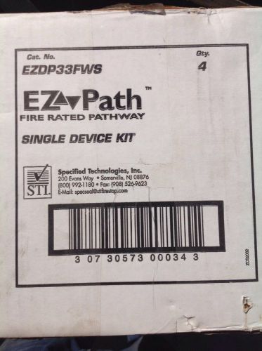 Ez path EZDP33FWS Fire Rated Pathway E Z Path 4 units in case All New in Box
