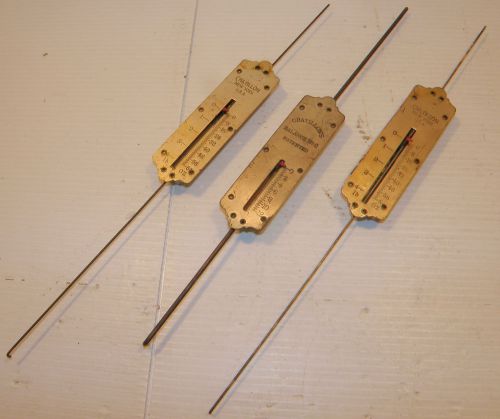 Vintage LOT of Three Chatillon Scales Push Pull Tension Gauges