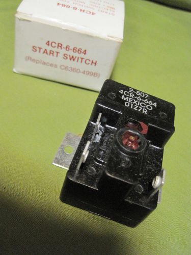 NEW OLD STOCK-4 CR-6-664 START SWITCH FOR OHIO ELECTRIC MOTOR MODEL 95X4260