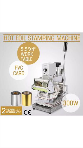 STAMPING MACHINE HOT FOIL+2 FOIL PAPER LEATHER EMBOSSER ID PVC FACTORY DIRECT