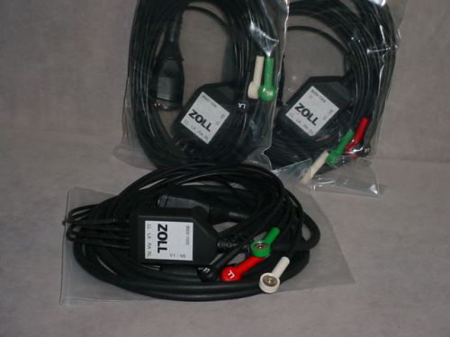 Lot of Three (3) Zoll AED 8000-1006 Patient Cable