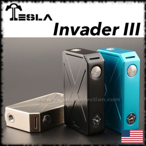 Authentic Tesla Invader III 240W  dual 18650 battery box mod, FREE SHIPPING