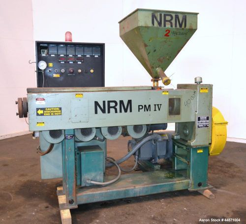 Used- NRM Pacemaker IV 2-1/2&#034; Single Screw Extruder, Model 2.5-24.1-PMIV-NV-EX.