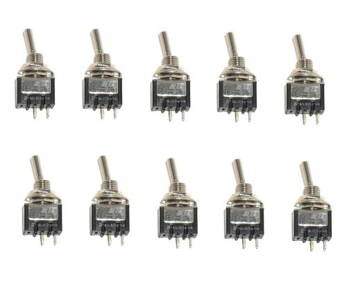 10 ON/OFF SPST Mini Toggle Switches