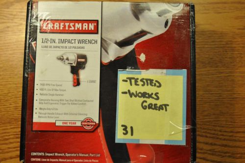 CRAFTSMAN 1/2&#034; IMPACT WRENCH 16882 400ft-lbs Max Torque NOB FAST SHIP! 31