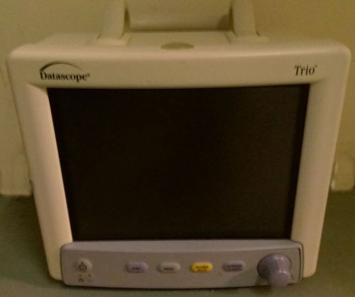 Datascope Trio Vital Sign Monitor with ECG, Sp02, NBP, IBP1, IBP2, and Printer
