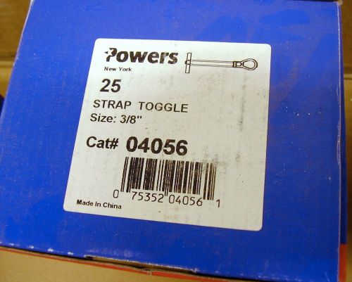 25 - Powers Fasteners Strap-Toggle Hollow Wall Anchor 3/8&#034; x 4&#034;, 4056