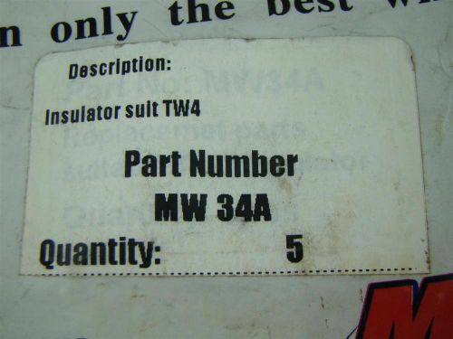 MASTER WELD MIG GUN REPLACEMENT PARTS INSULATOR SULT TW4 MW 34A (5 COUNT)