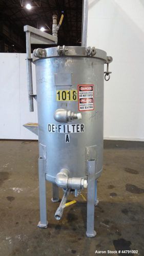 Used- american plant equipment pronto vertical plate filter, 304 stainless steel for sale